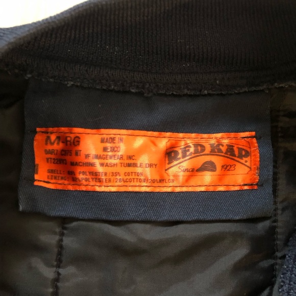 Vintage Grain Belt Premium Vest Blue Medium Embroidered Red Kap Beer - Picture 4 of 4